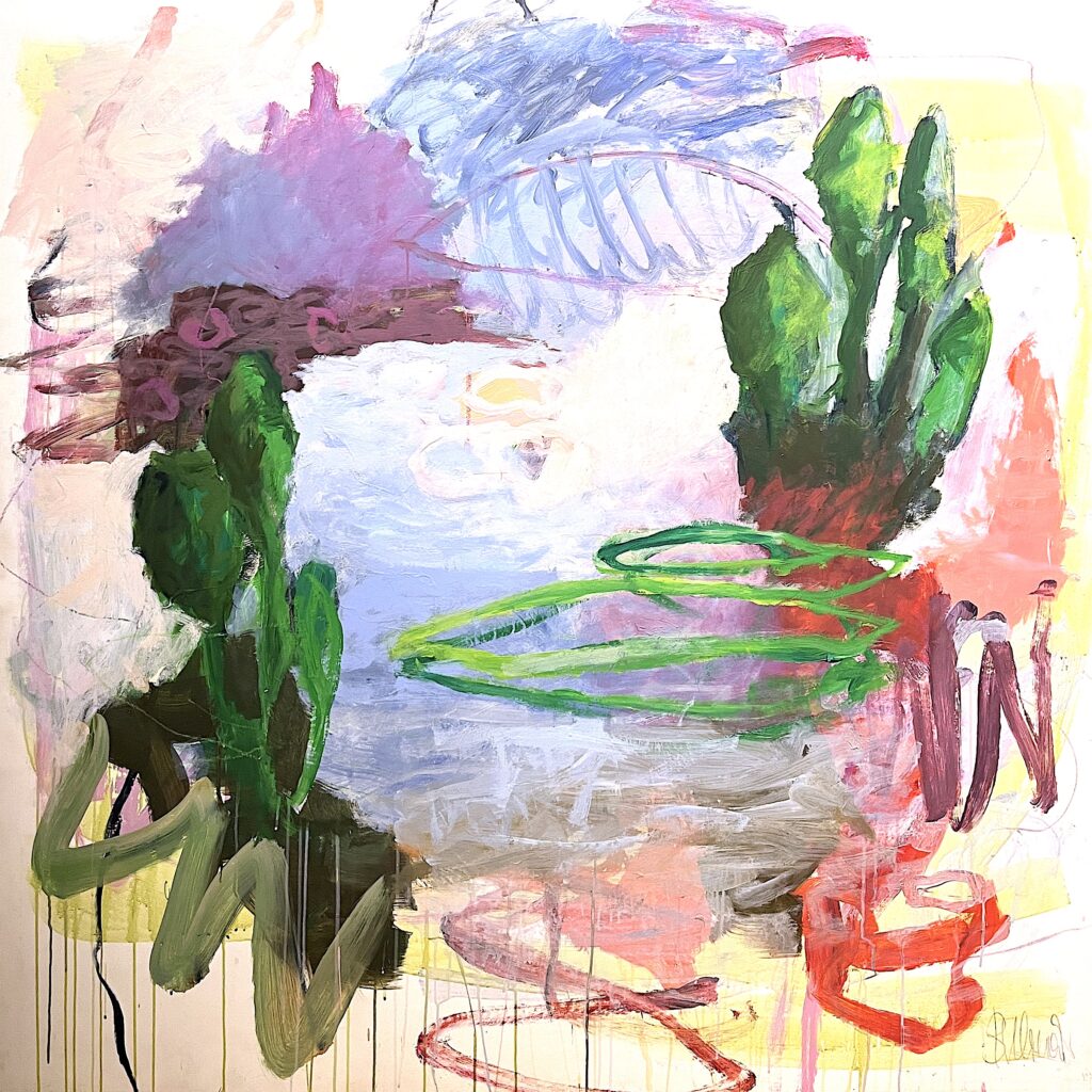 Gemälde von Brigitte Uhrmacher mit dem Titel "Die Brücke"