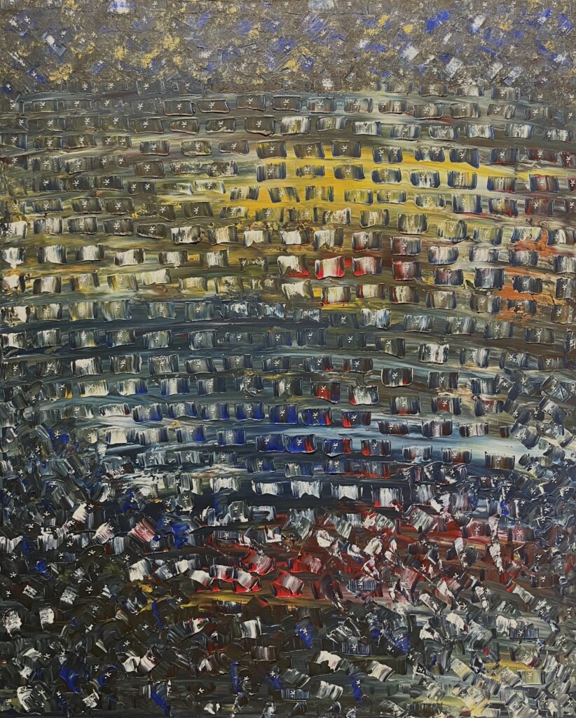 Gemälde von Natalie Vassil mit dem Titel "Balade du soir"